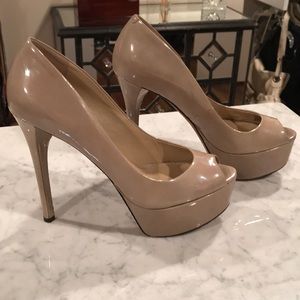 Brian Atwood platform shoes.